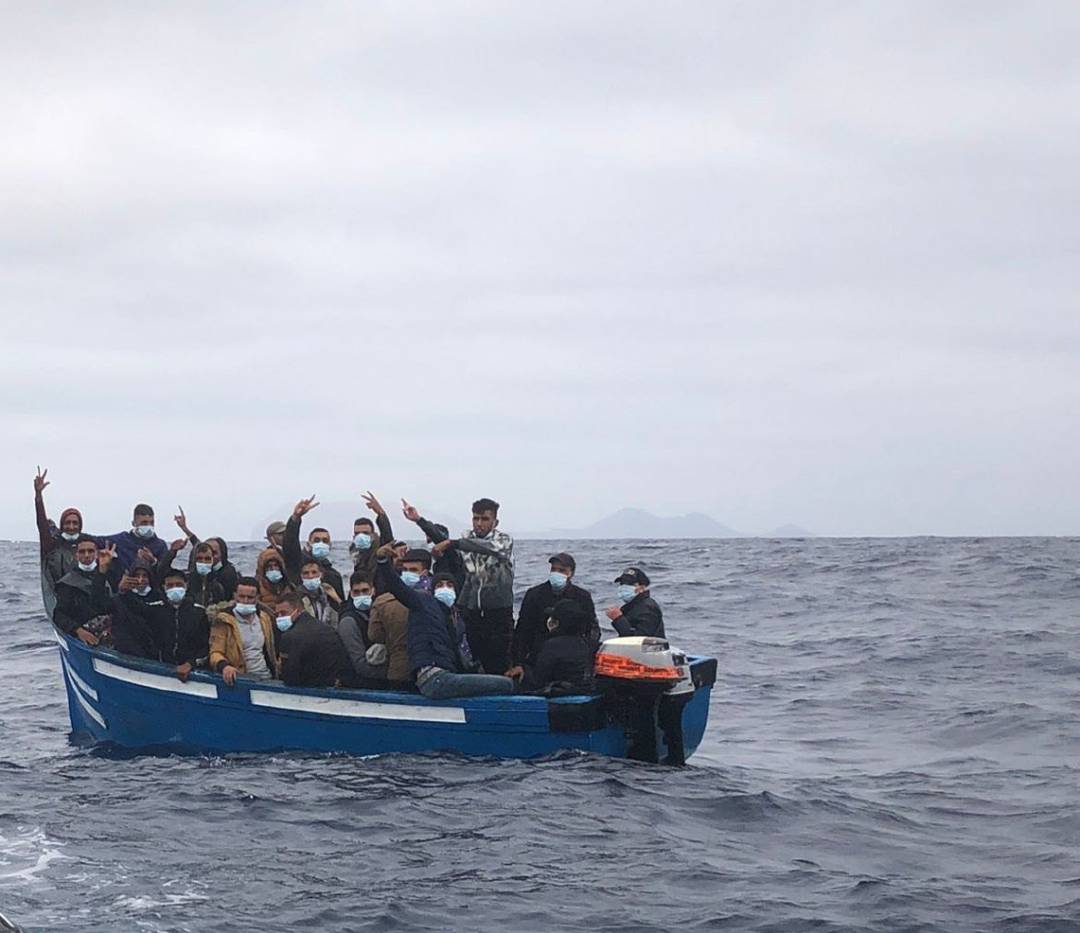 Imagen de archivo de una patera llegada a Lanzarote.