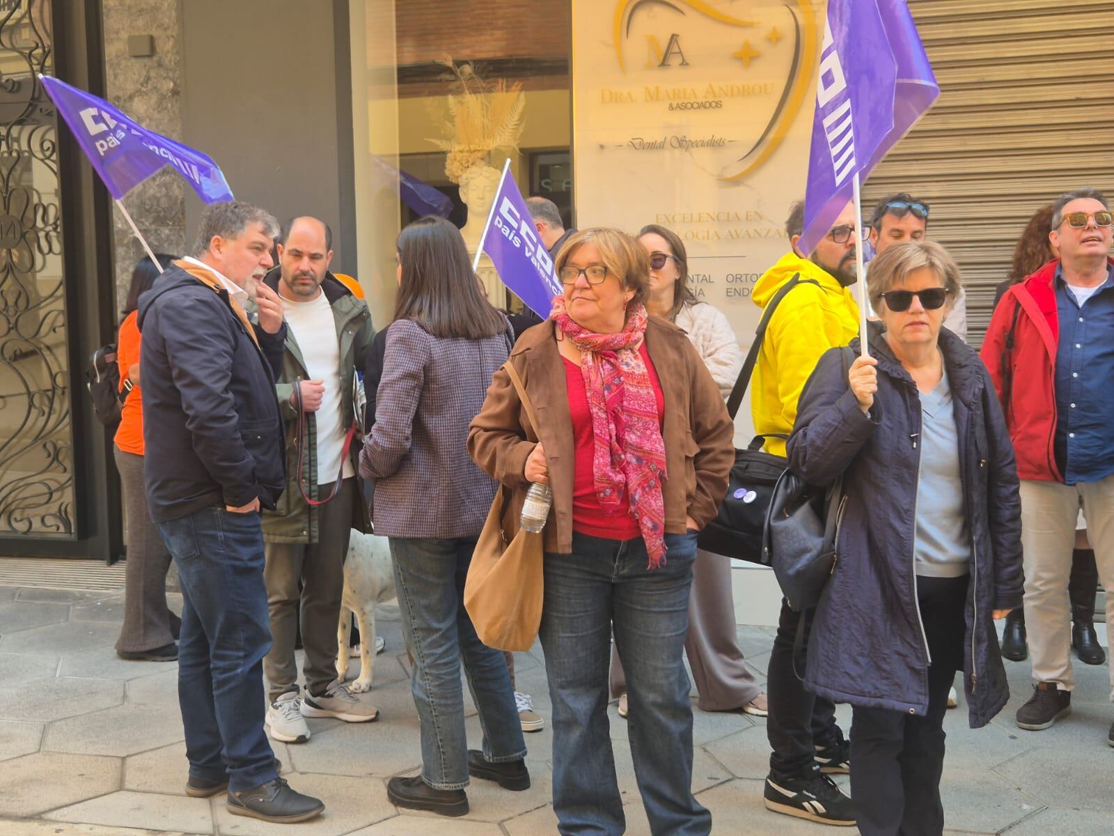 Concentración trabajadores de Bienestar Social