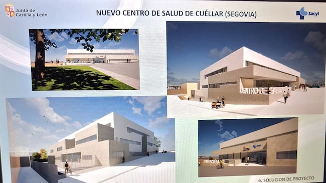 Diseño de edificación centro salud de Cuéllar presentado en la localidad