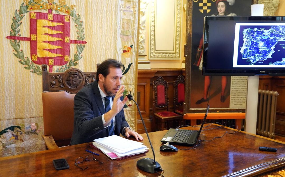 Óscar Puente durante la presentación del proyecto