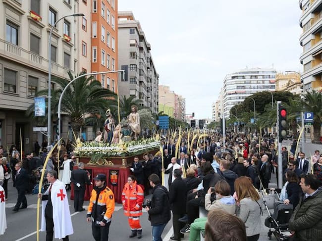 Imagen de archivo de una procesión de Semana Santa en Alicante
