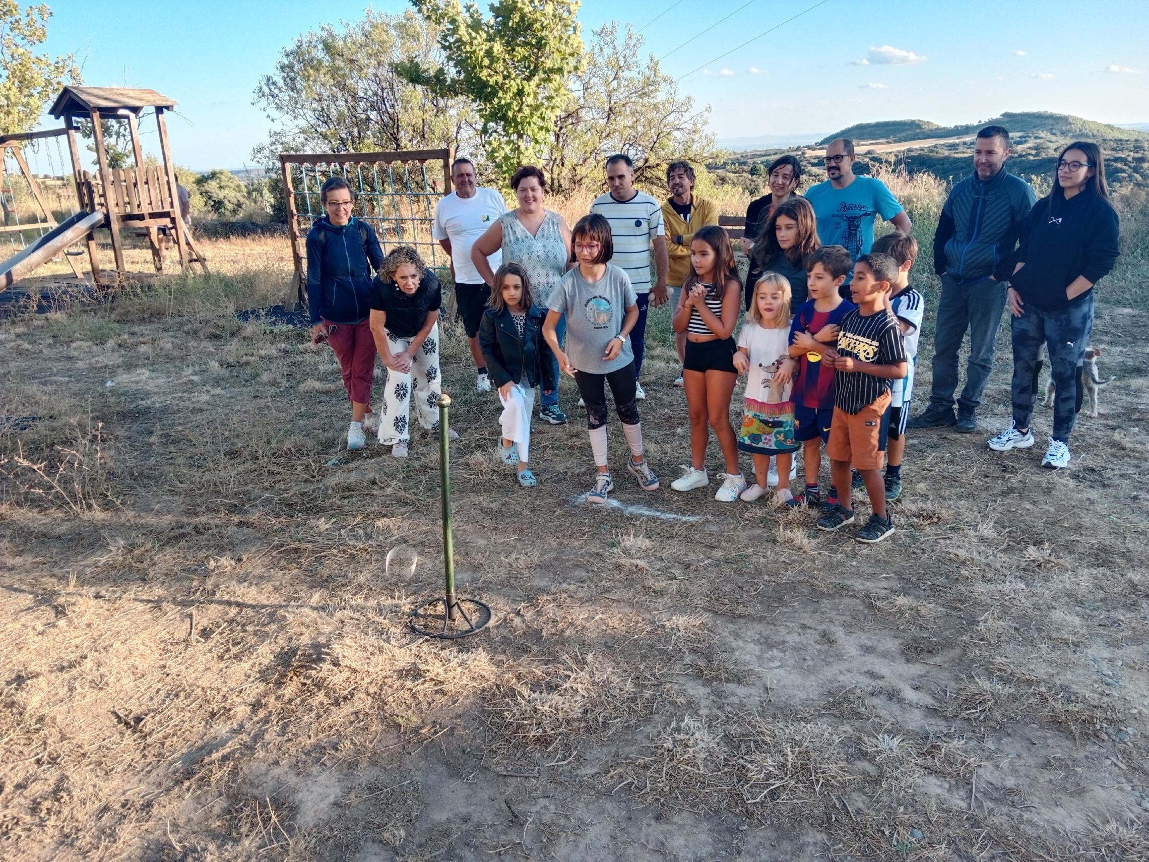 Juegos tradicionales aragoneses en Sabayés