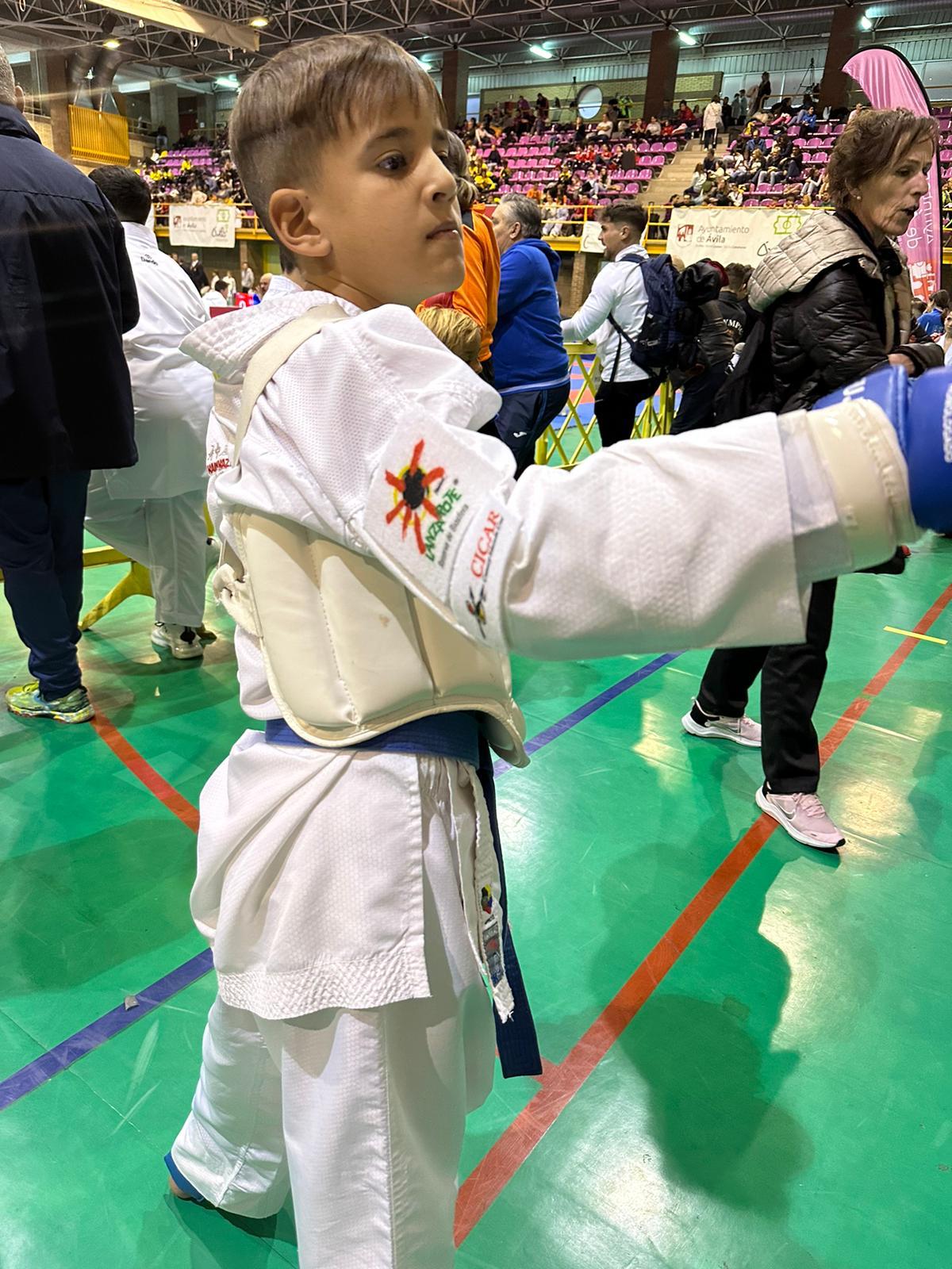 Caleb Padrón en la primera jornada de la LNK, en Ávila.