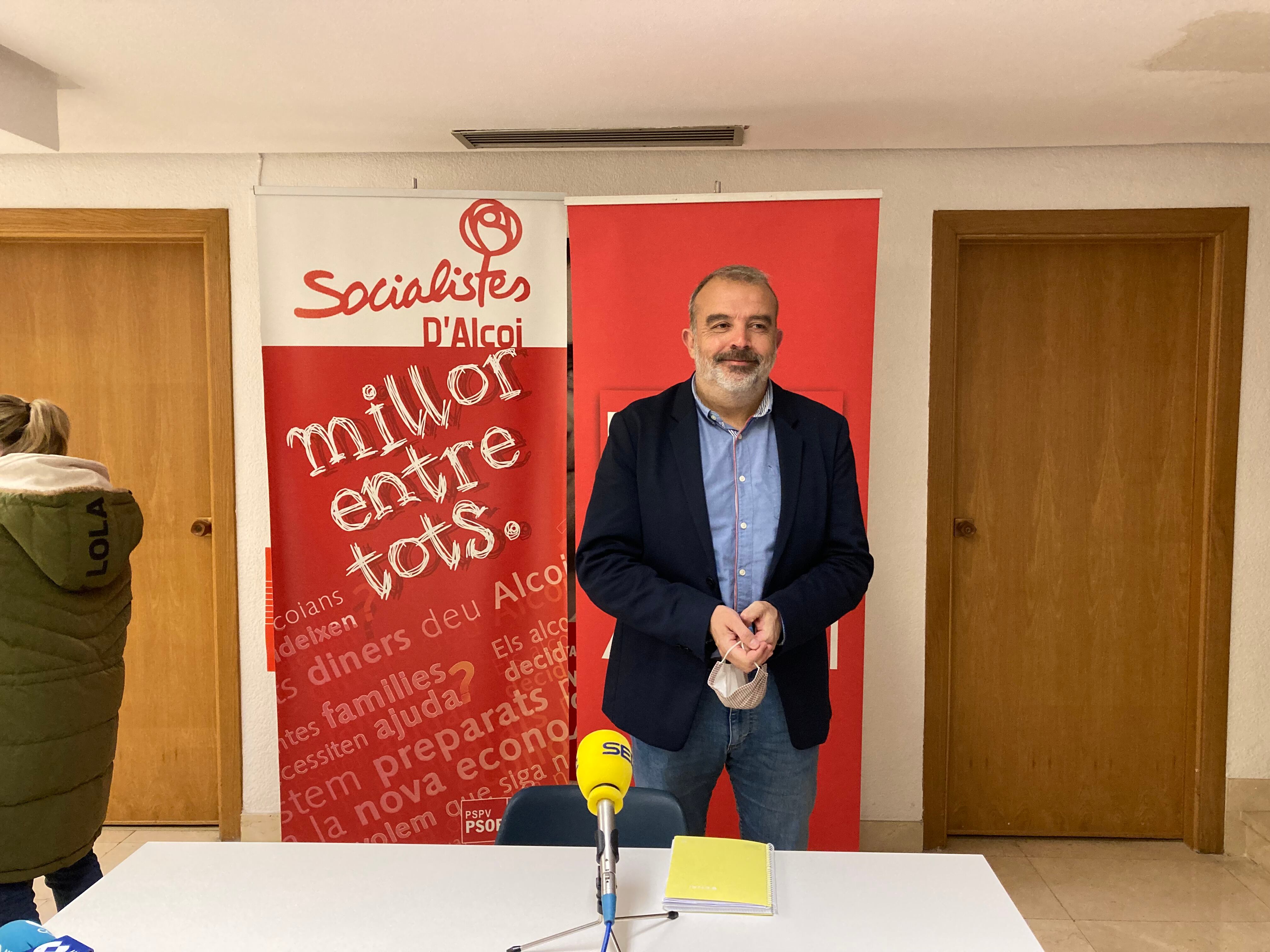 Jordi Martínez, tras anunciar su candidatura a la secretaria general de la agrupación local