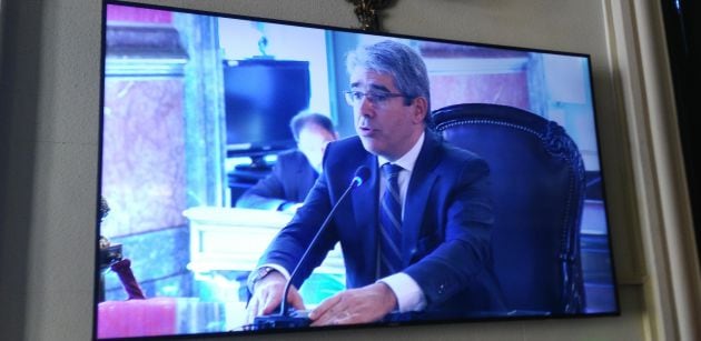 Francesc Homs durante el juicio en el Tribunal Supremo