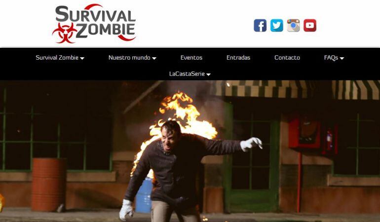 Imagen de la web de survival zombi