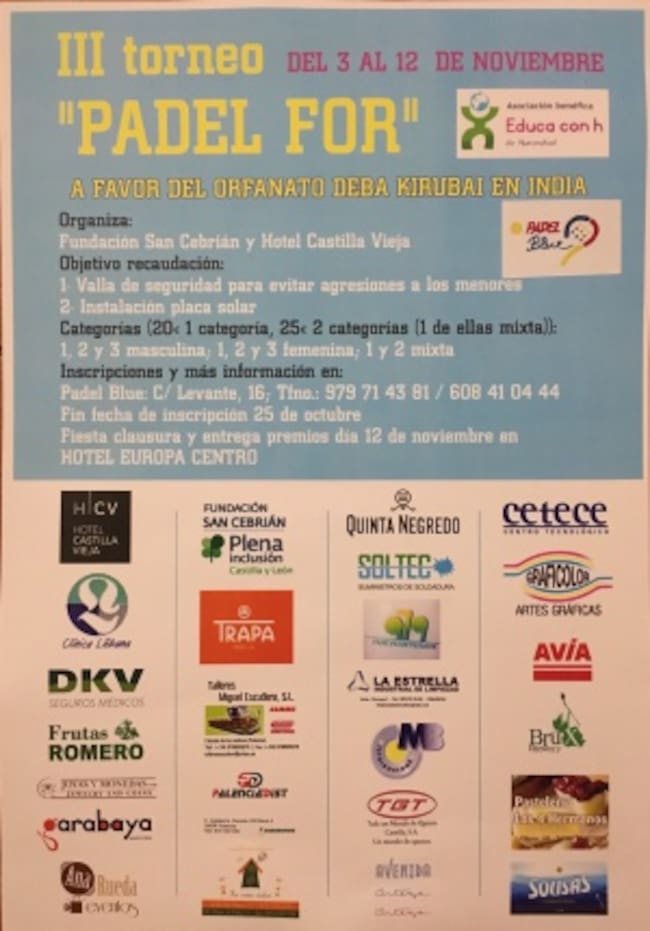 Cartel III Torneo Padel For