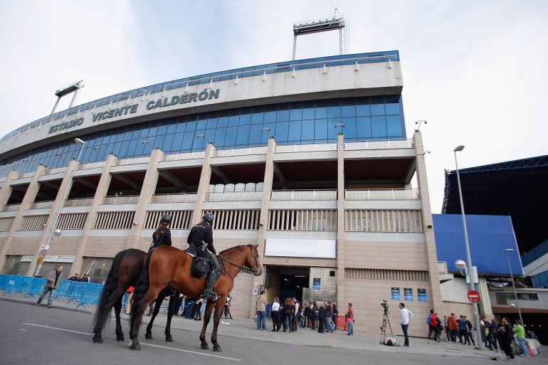 Imagen del exterior del estadio Vicente Calderón