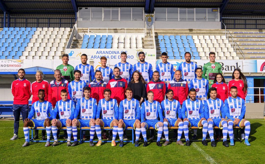 La plantilla de la Arandina Club de Fútbol de la temporada 20-21.