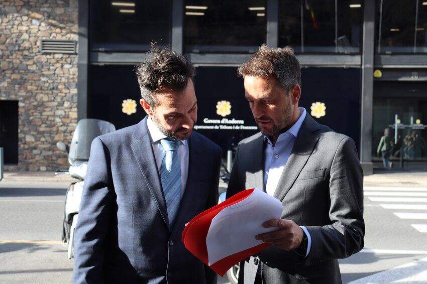 Els candidats socialdemòcrates, Pere López i Gerard Alís