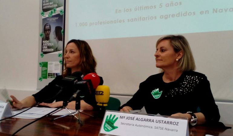 Responsables del sindicato de enfermería Satse en Navarra