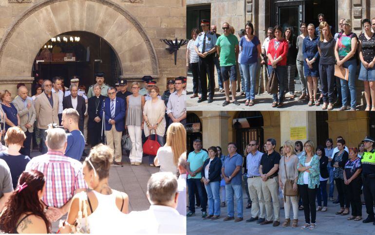 Concentracions silencioses a Lleida, Tàrrega i Mollerussa de rebuig a l'atemptat de Niça, divendres 15 de juliol
