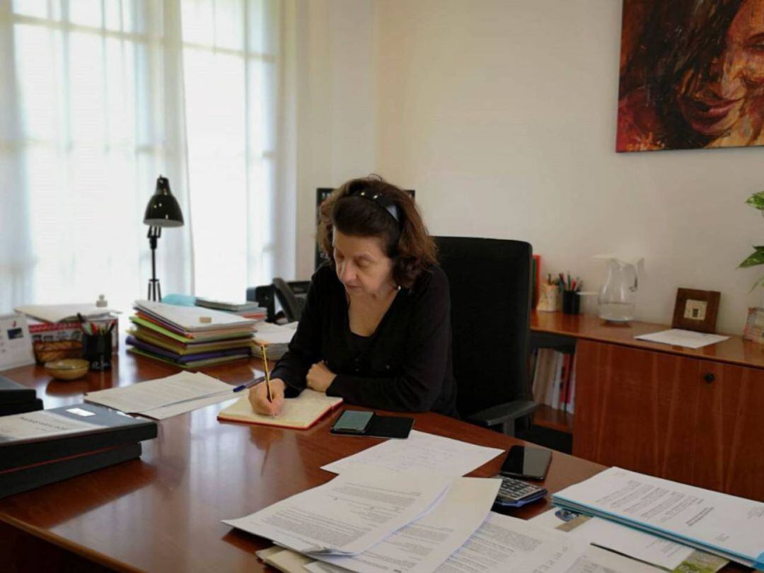 La consellera de Asuntos Sociales Fina Santiago