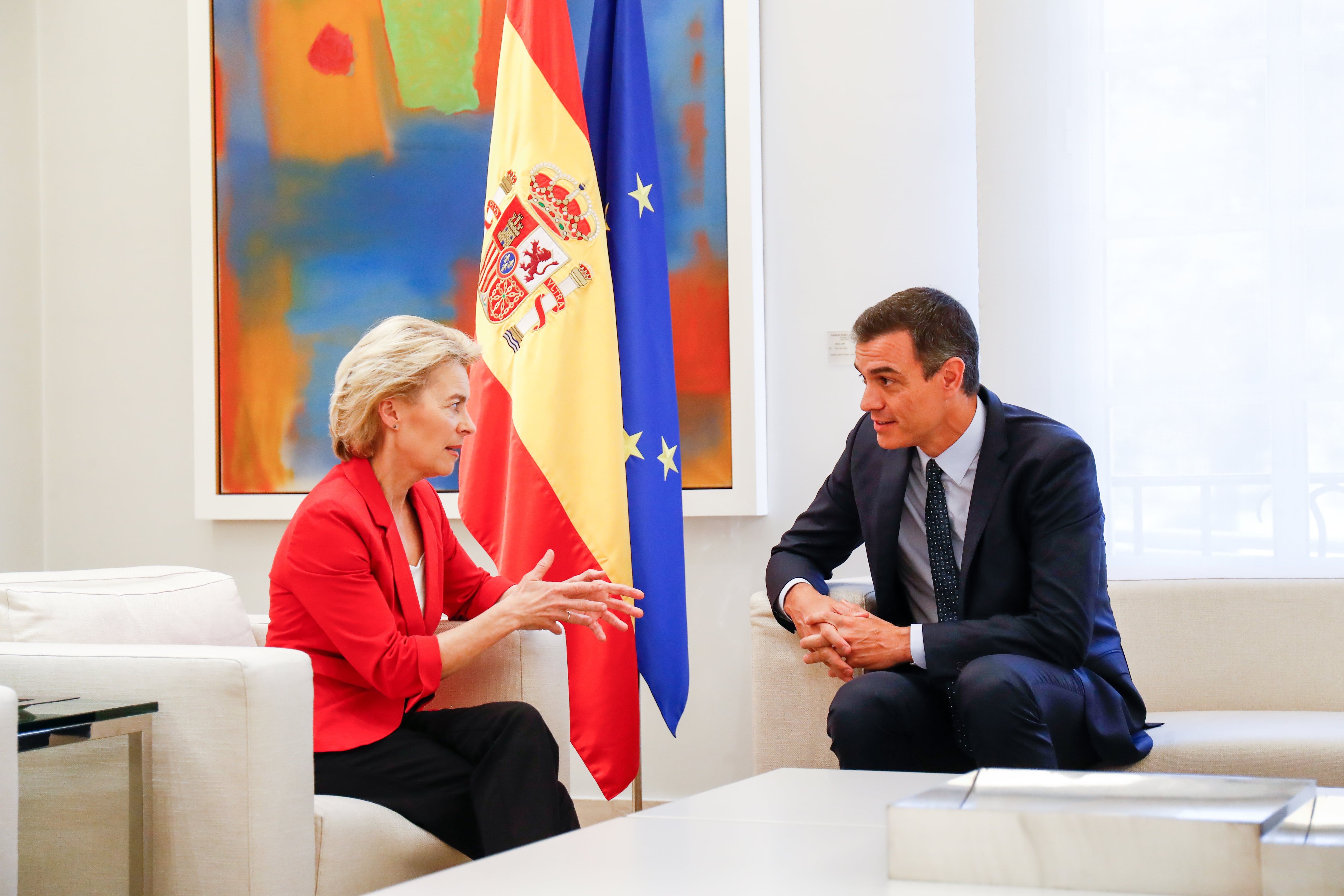 Pedro Sánchez y Ursula Von Der Leyen