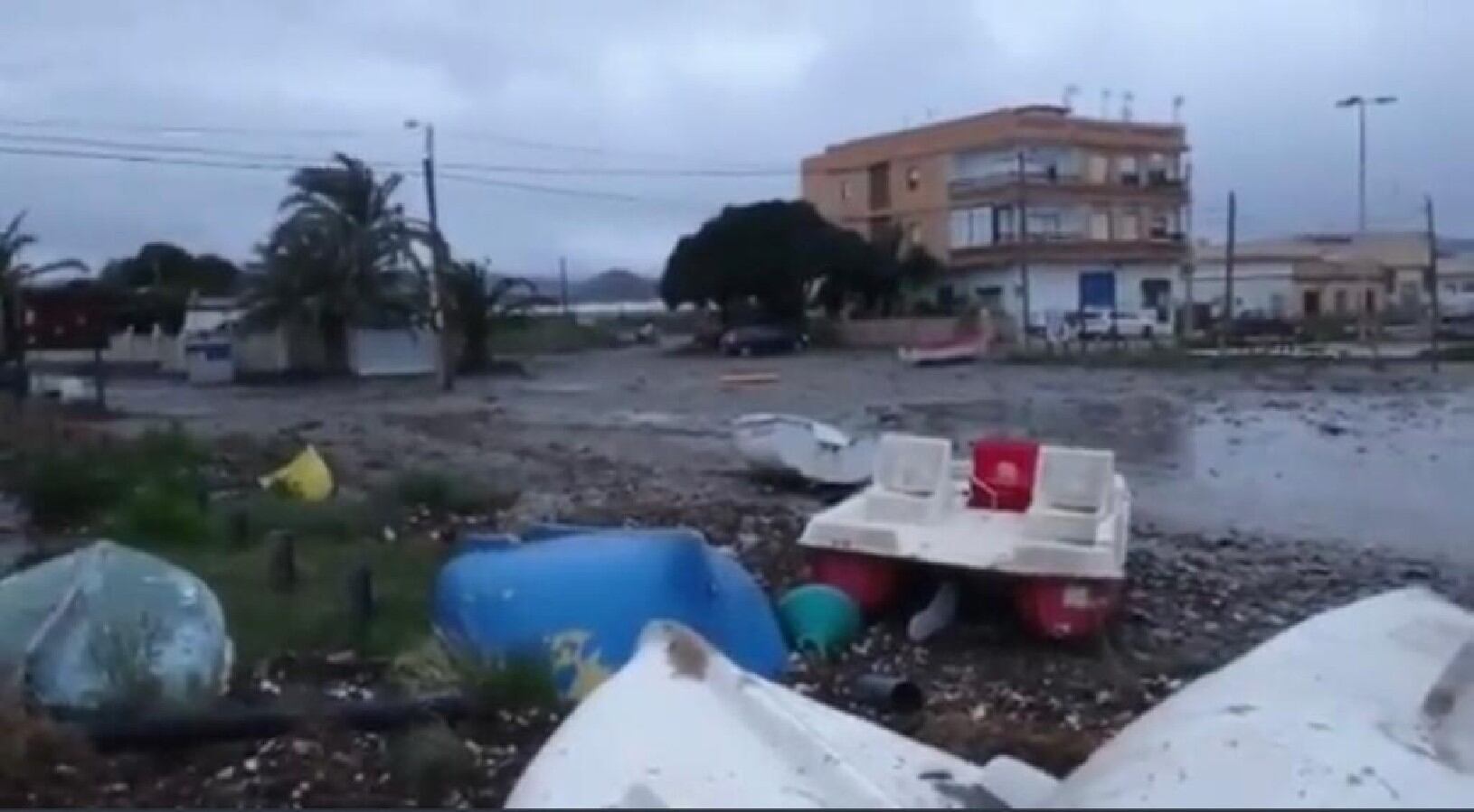 Imagen de Puntas de Calnegre en Lorca afectada por el pasado temporal de lluvia y viento. Imagen de archivo.