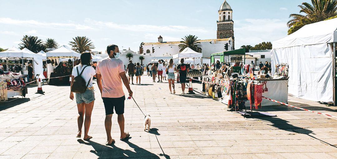 Imagen de archivo del Mercadillo de la Villa de Teguise. 