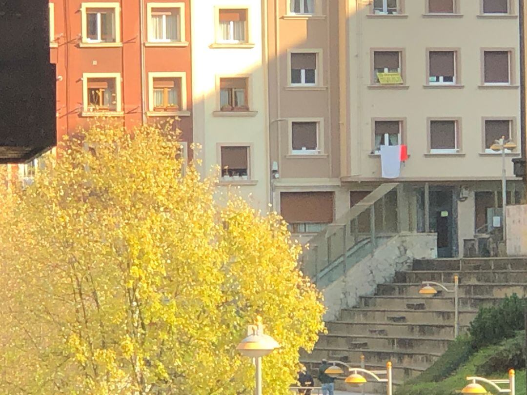 Zona del parque de Txaltxa Zelai, en el centro urbano de Eibar