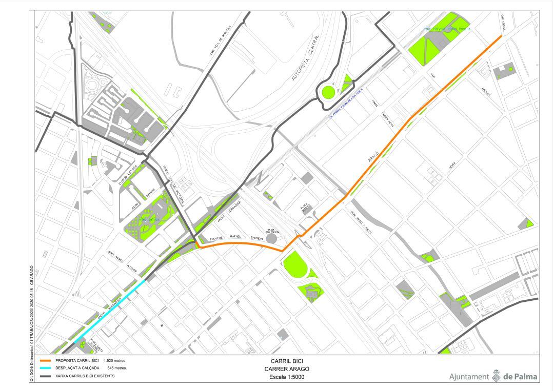 Proyecto del futuro carril bici.