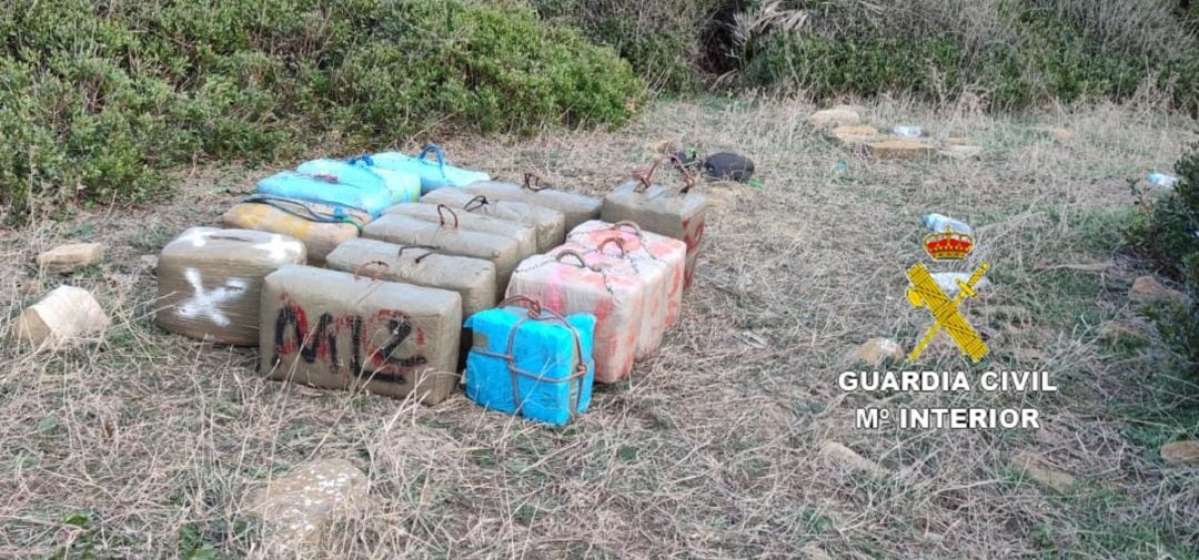 Imagen del alijo intervenido.