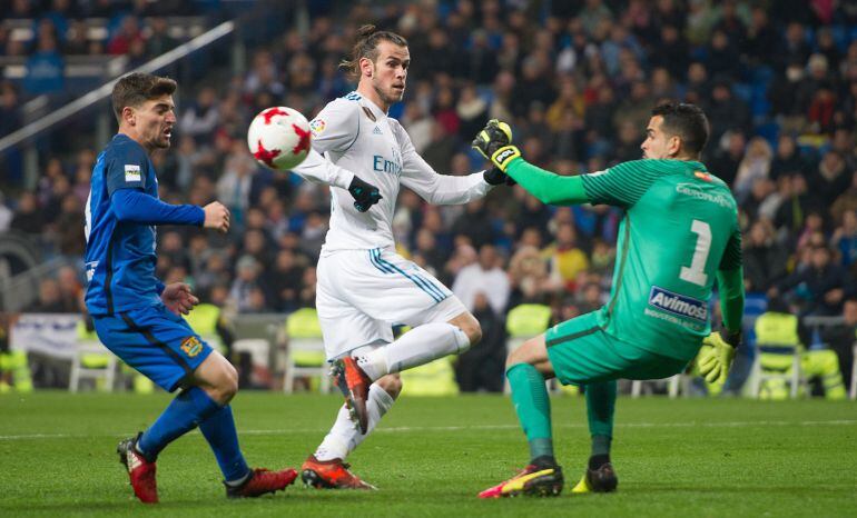 Bale, durante el partido ante el Fuenlabrada 