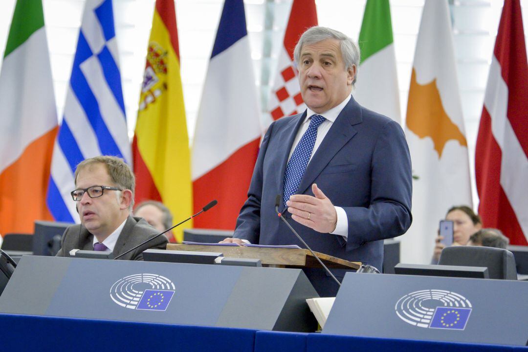 El presidente del Parlamento Europeo, Antonio Tajani