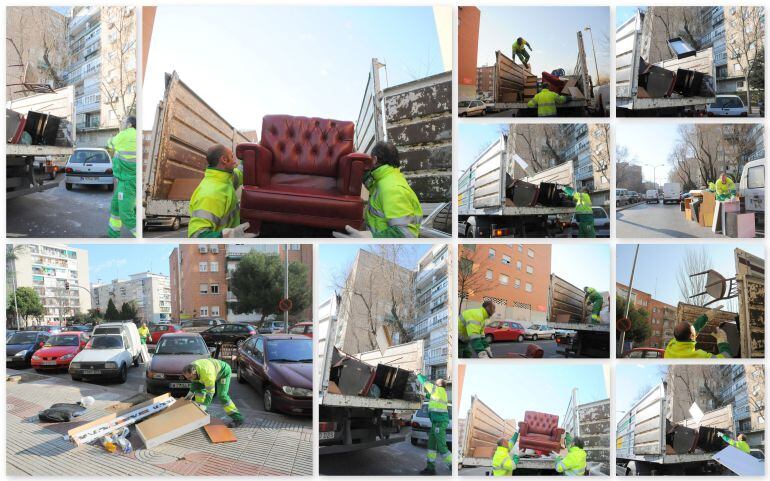 Recogida de muebles por parte de Esmasa en Alcorcón