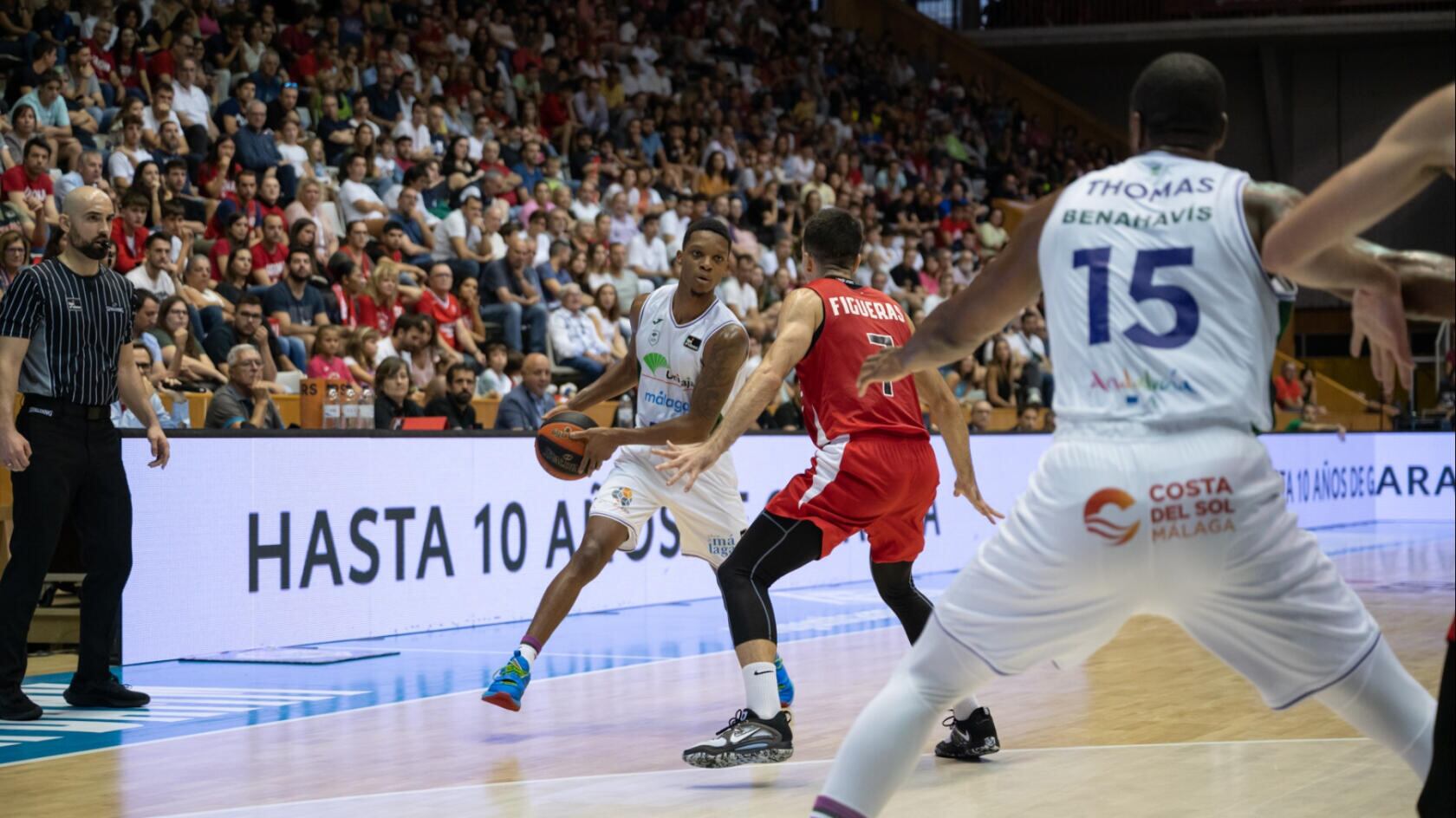 El escolta estadounidense del Unicaja Tyson Carter el mejor en la victoria ante el Básquet Girona