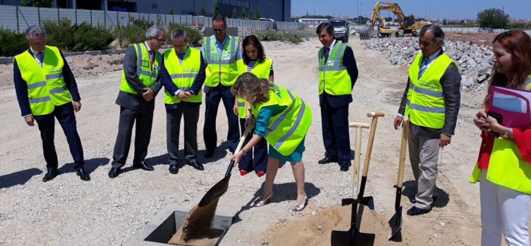 Primera piedra del Campus de Airbus en Getafe.