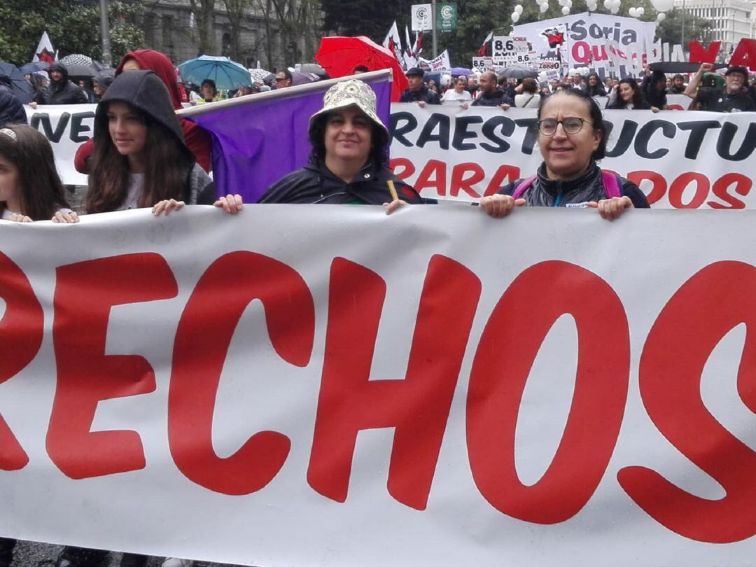 Representantes segovianos en la manifestación reivindicativa de políticas en favor del medio rural