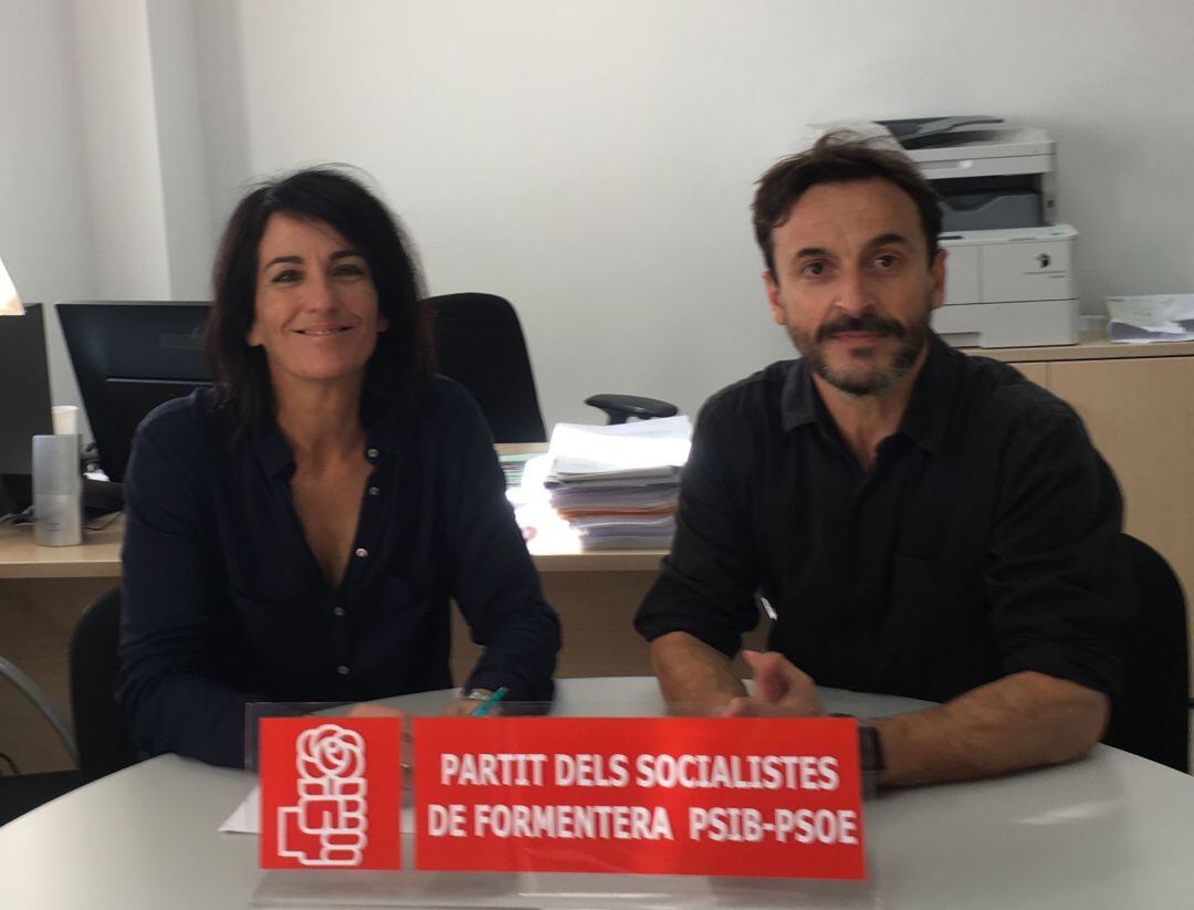Ramírez, junto a Ana Juan, candidato del PSOE al Consell de Formentera