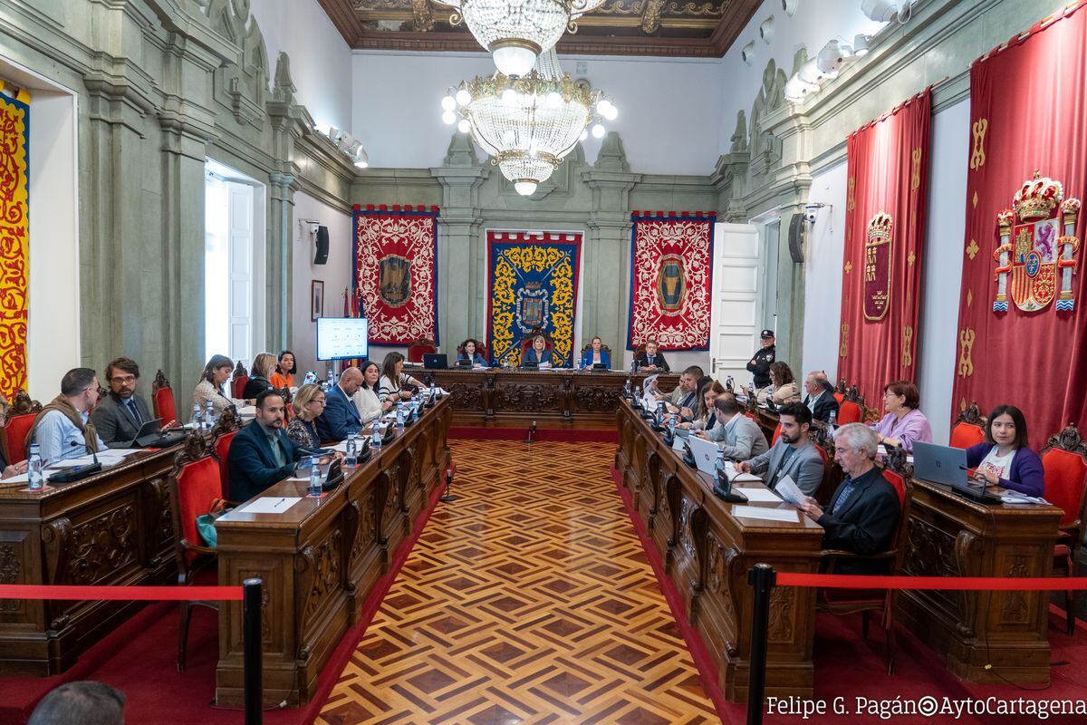 Pleno ordinario de la corporación municipal de Cartagena
