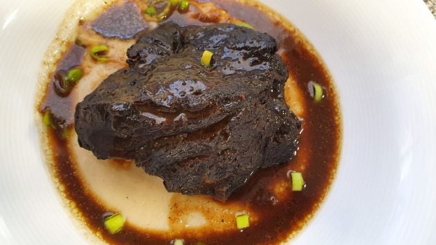 Galtes de vedella amb arrop