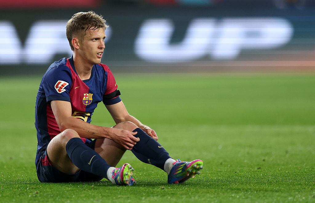 Dani Olmo en el partido de LaLiga EA Sports entre el FC Barcelona y el CA Osasuna.