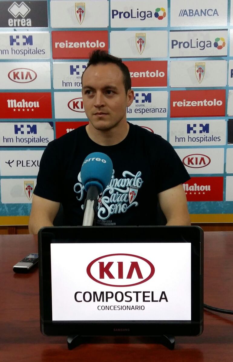 Diego Rey, en la sala de prensa del Estadio de San Lázaro