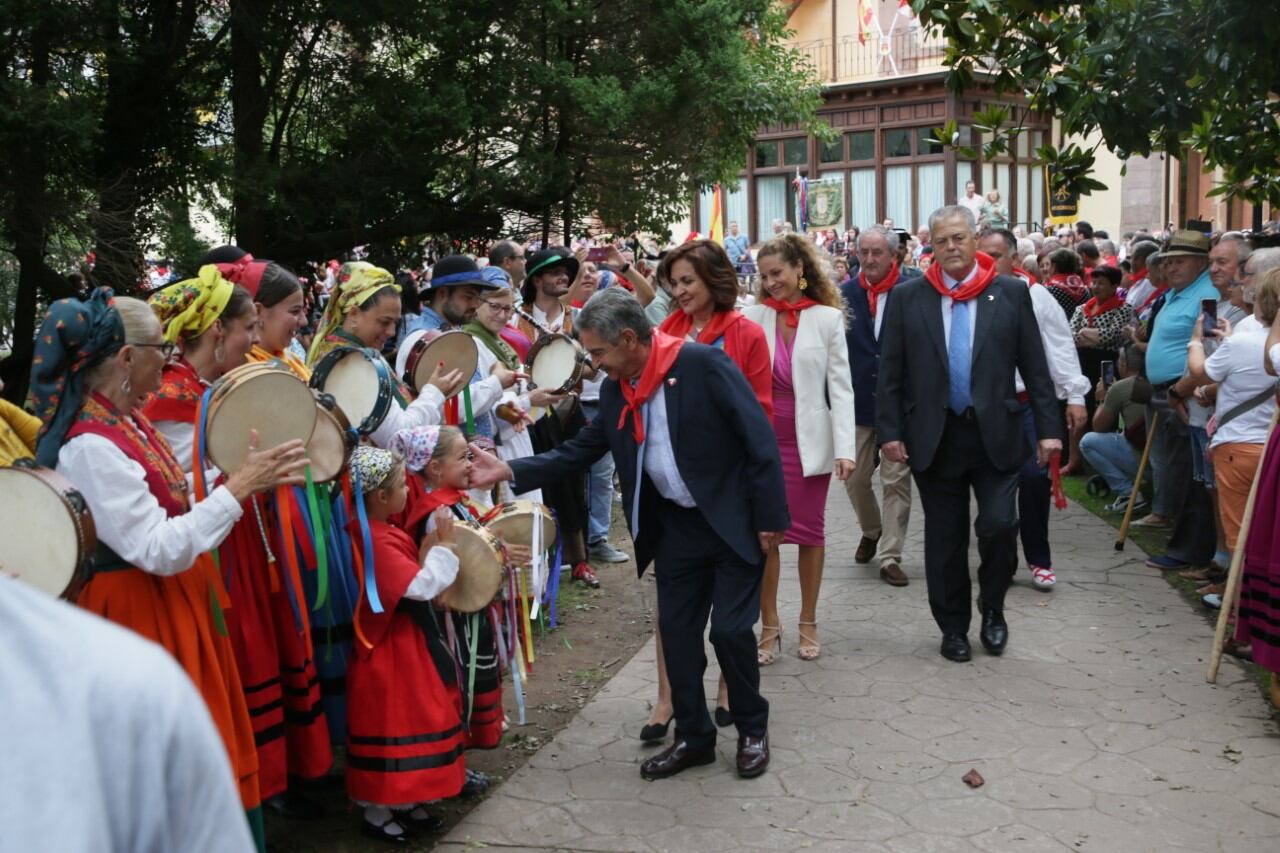 El presidente de Cantabria, Miguel Ángel Revilla, celebrando el Día de Cantabria