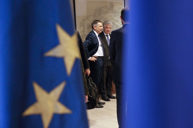 El ministre d'Exteriors amb els representants comunitaris per a la negociació de l'acord d'associació amb Andorra.