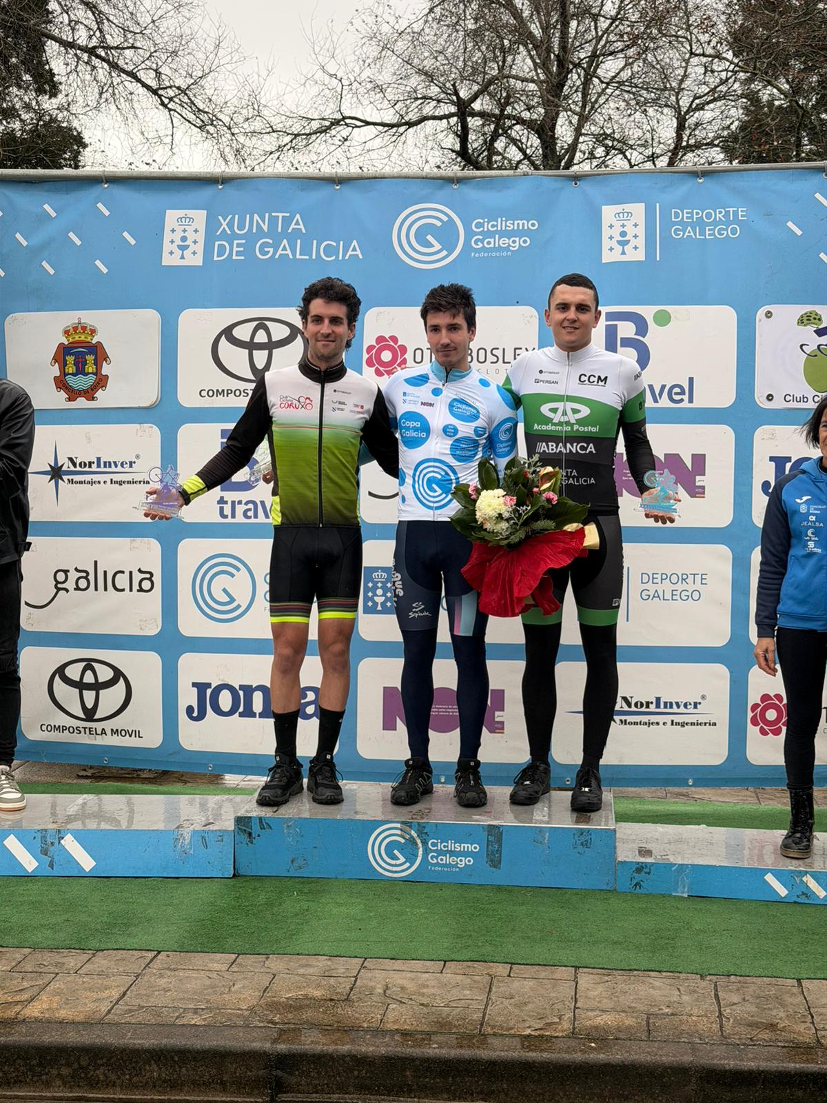 Iván Feijoo terceiro en Boiro