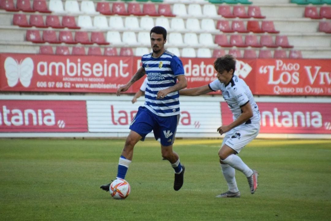 Erik Morán durante el amistoso ante el Zamora