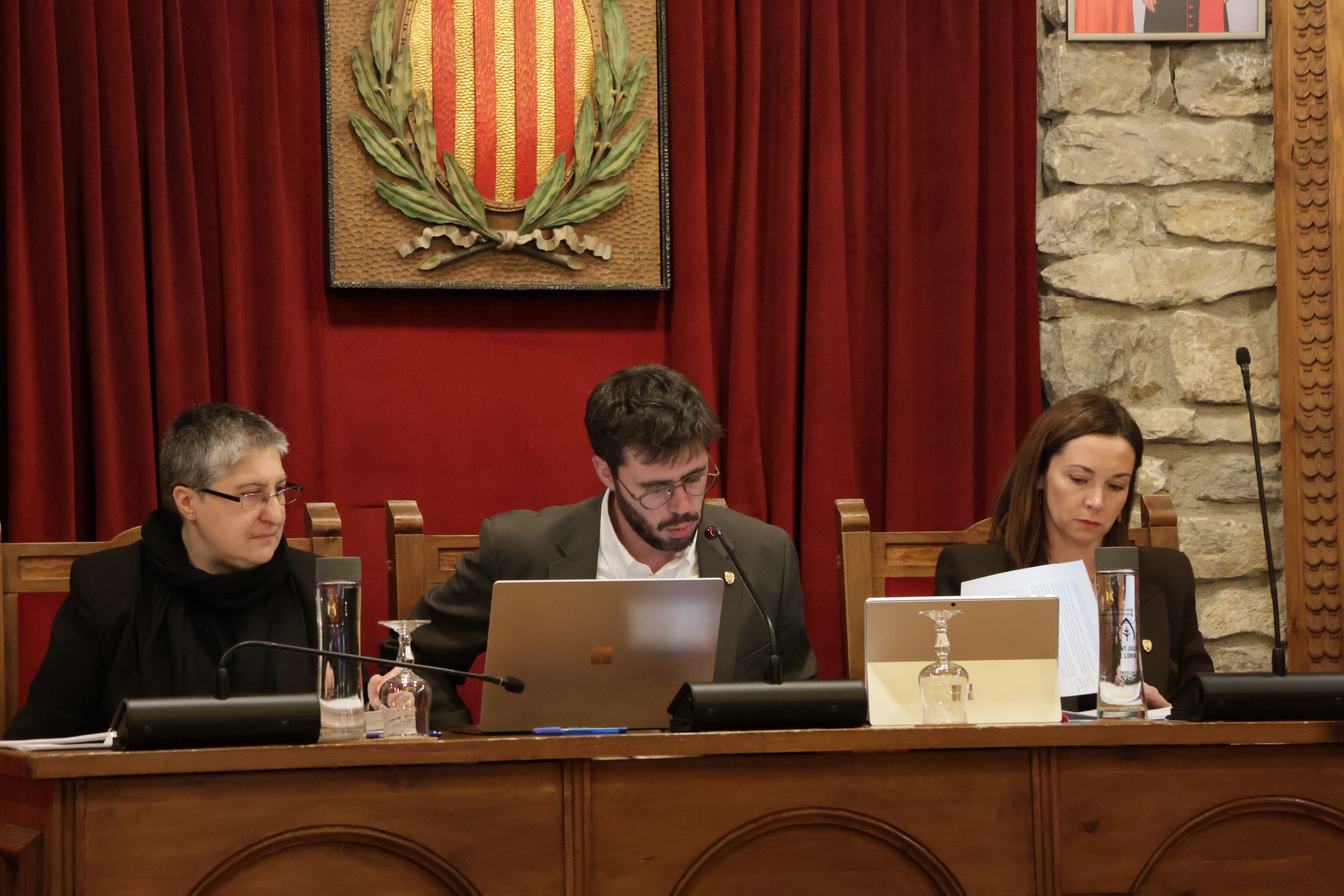 El cònsol major de Sant Julià de Lòria, Cerni Cairat, i la cònsol menor, Sofia Cortesao