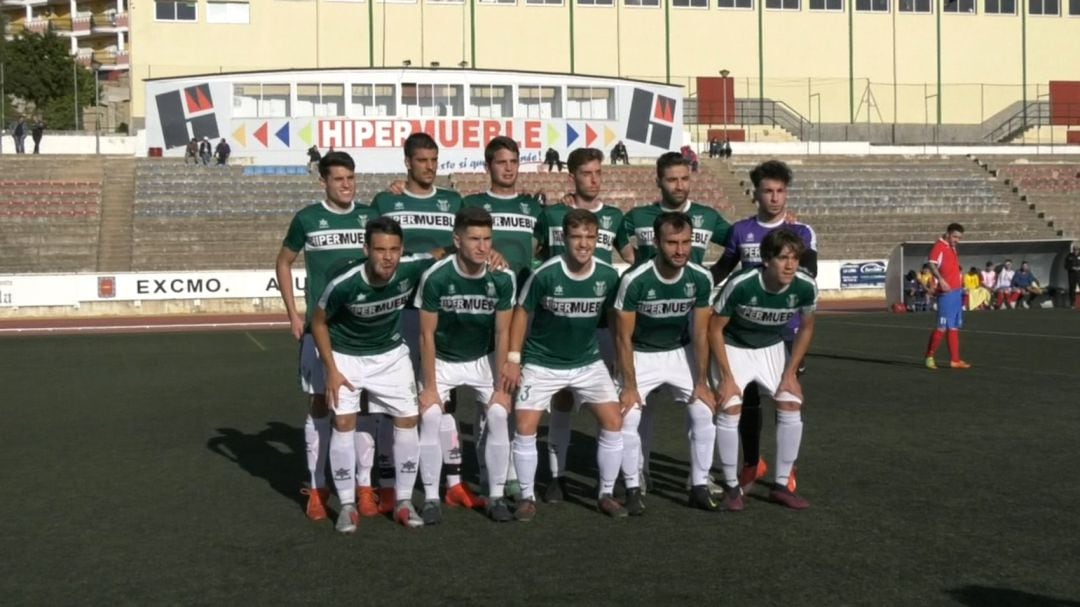 Once del CD Úbeda Viva ante el Rvo. Bailén