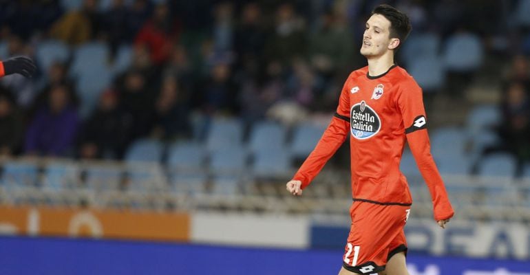 Luis Alberto en el partido frente a la Real Sociedad