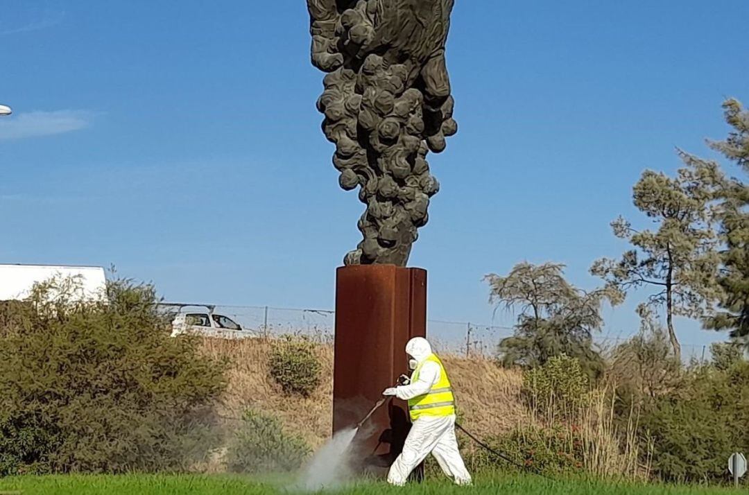 En la localidad de Trebujena ya se han llevado a cabo fumigaciones