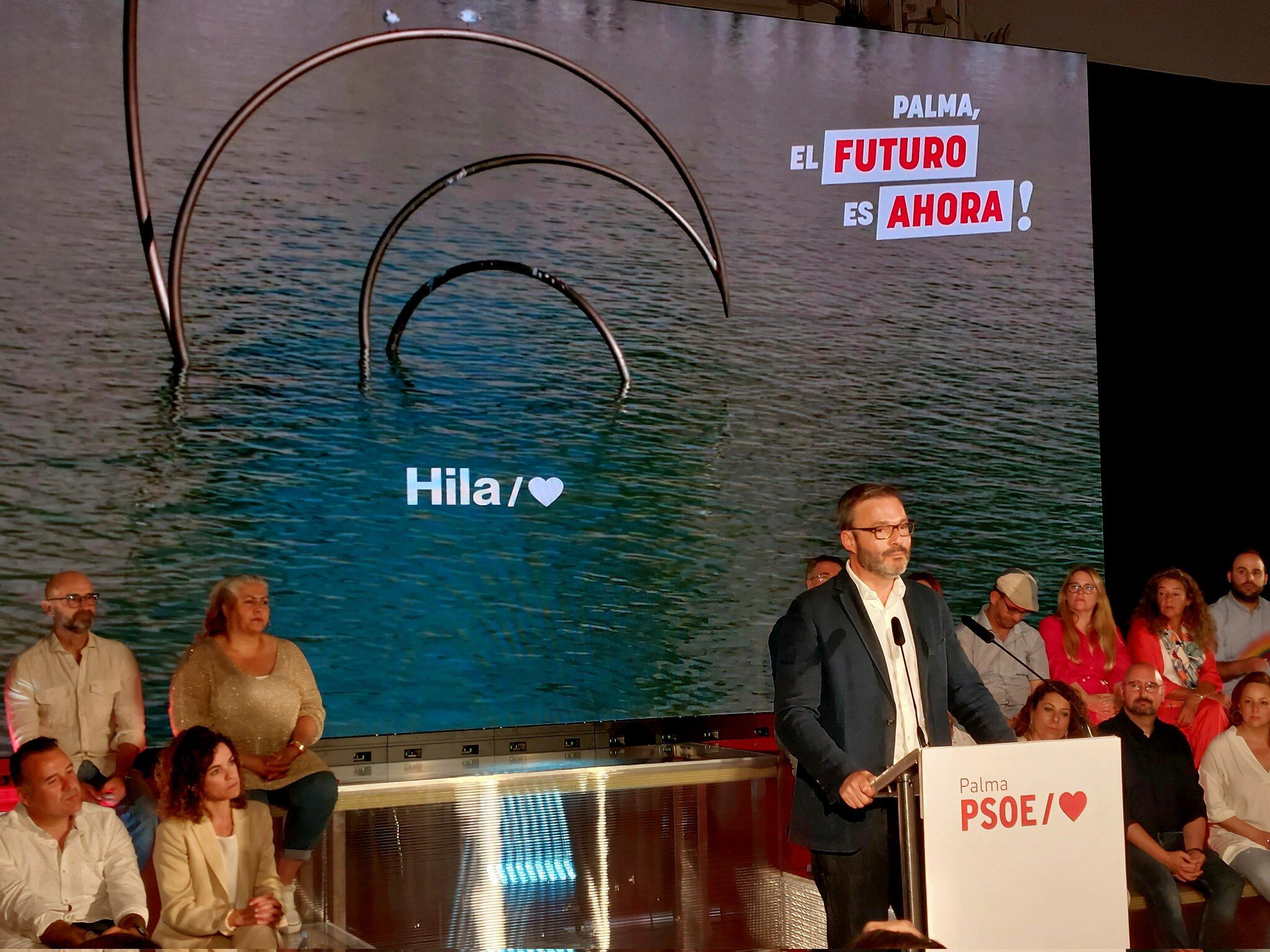 José Hila, durante la presentación de su candidatura a Cort.