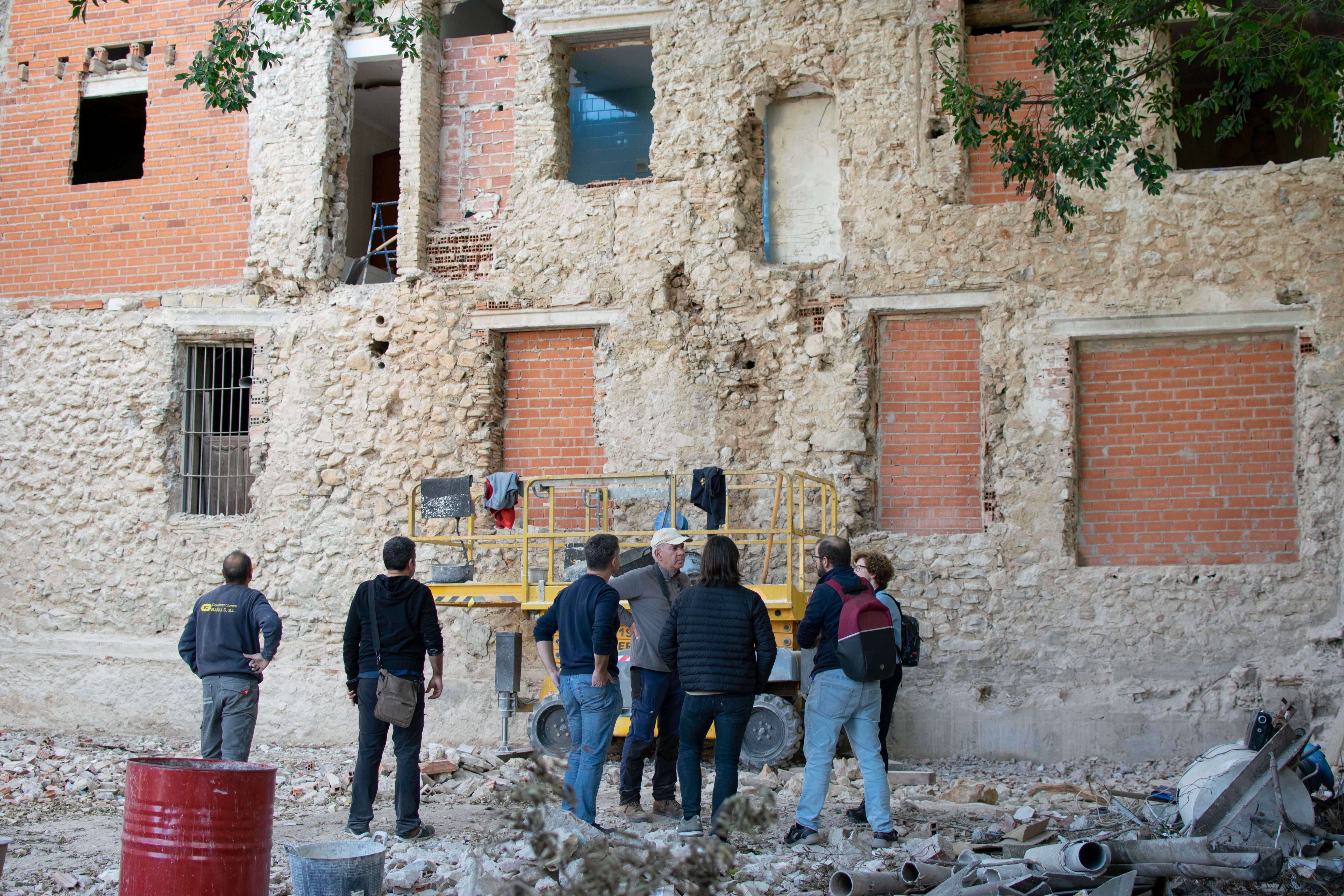 Fachada norte del Palau Comtal de Ròtova.