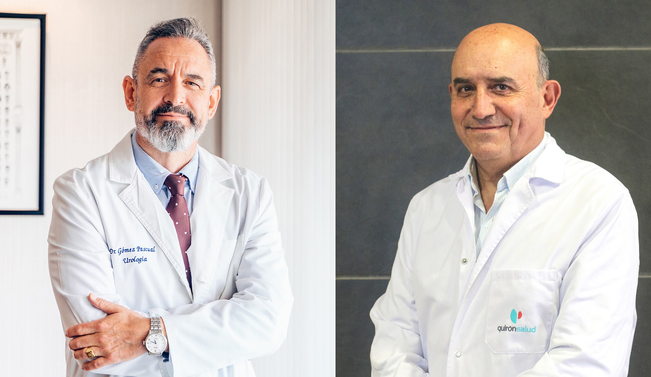 Dres. José Ángel Gómez Pascual (Urología) y Jorge Contreras (Oncología)