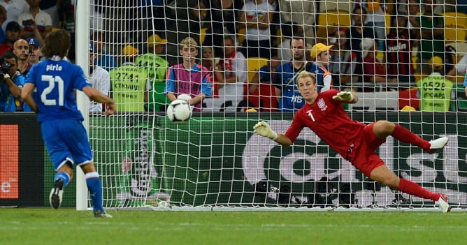 Andrea Pirlo marcó el mejor penalti de toda la tanda con un lanzamiento a lo &#039;Panenka&#039;