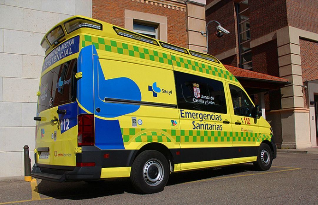 Trasladado al hospital tras sufrir un accidente laboral en Palencia