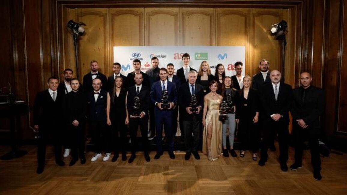 Fotografía de todos los premiados en los Premios As del Deporte 2022 (Diario As).