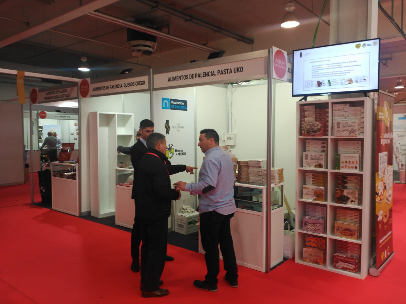 Alimentos de Palencia presente en el Fórum Gastronómico de A Coruña con las empresas Cabo Vírgenes, Pastas y Hojaldres Uko y Quesos Campos Góticos