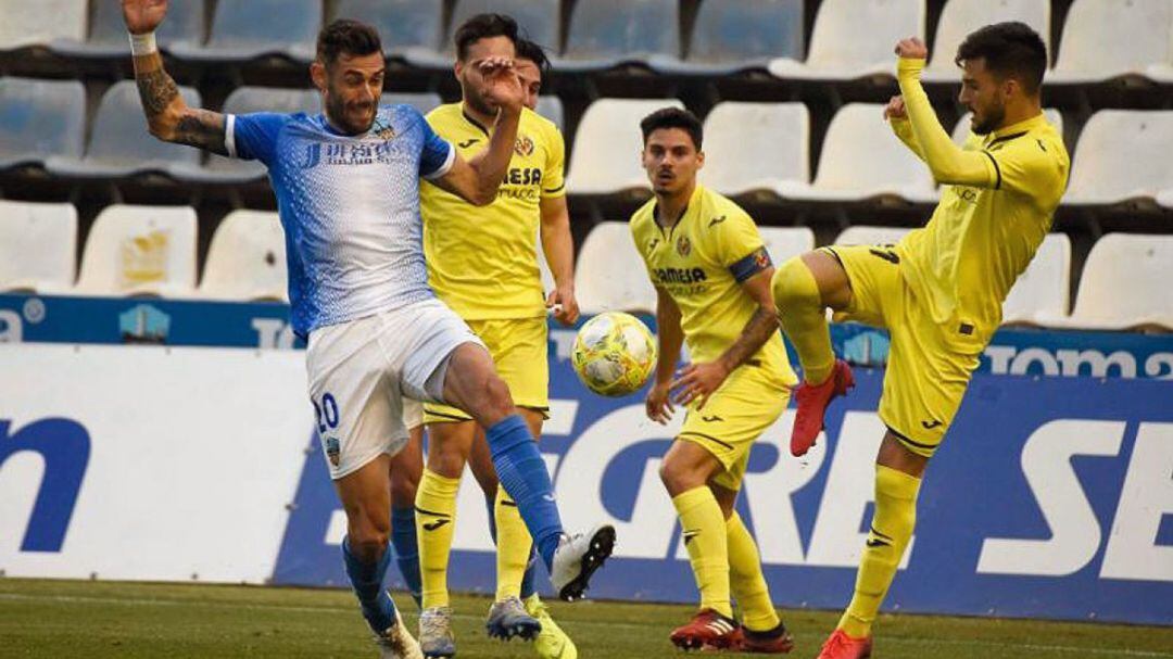 Imagen del Villarreal B ante el Lleida